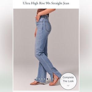 Abercrombie 90s straight ultra high rise jeans